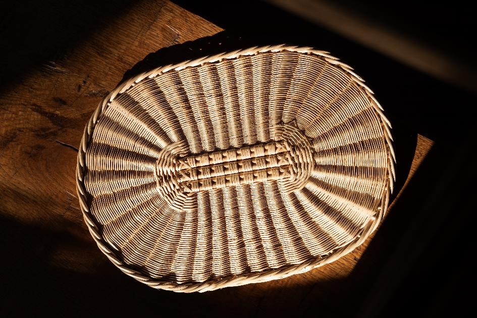 Dessous de verre en vannerie fine (rond ou ovale)