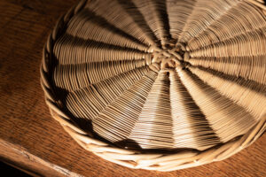 Dessous de verre en vannerie fine (rond ou ovale)